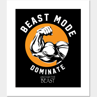 BEAST MODE ON Posters and Art